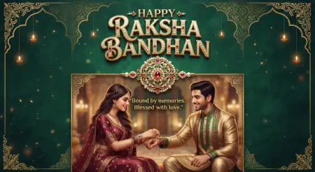 Raksha Bandhan Greetings For Brother With Love And Respect - Free Happy Raksha Bandhan Greetings Download