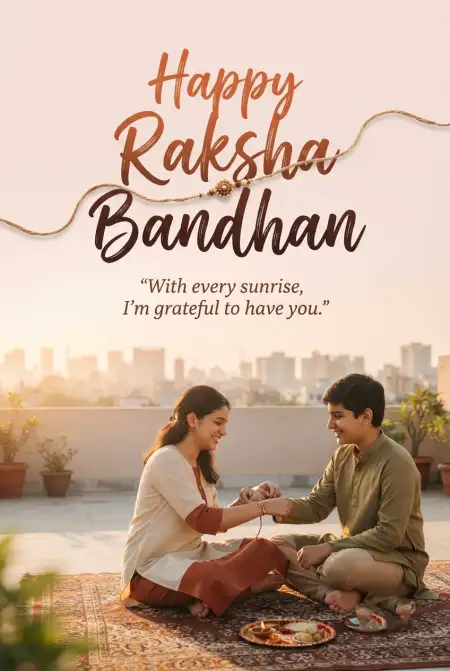 Raksha Bandhan Greetings For Sister Living Far Away - Free Happy Raksha Bandhan Greetings Download