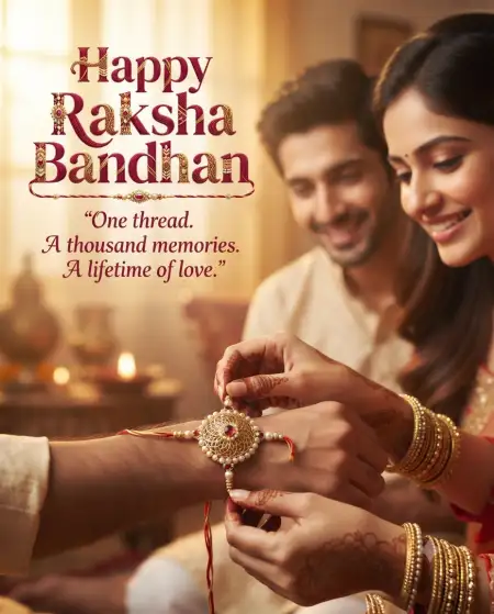 Raksha Bandhan Greetings For Sister With Love And Affection - Free Happy Raksha Bandhan Greetings Download