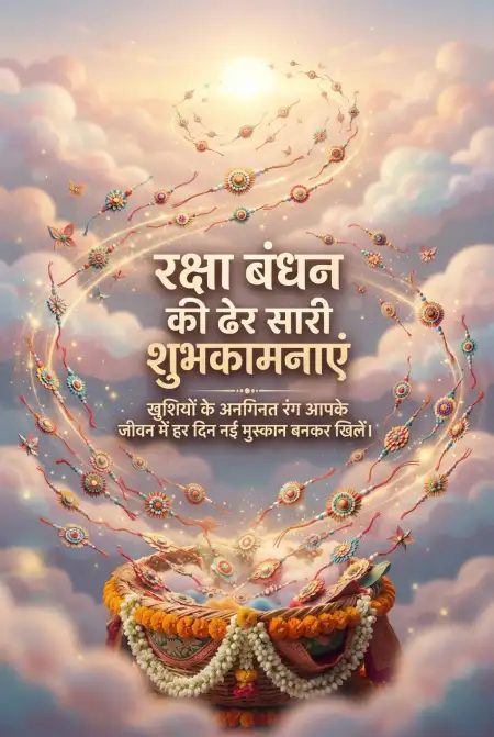 Free Raksha Bandhan Greetings In Hindi Image Download