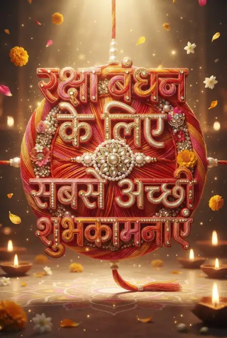 Free Raksha Bandhan Hindi Wishes For Blog Image Download