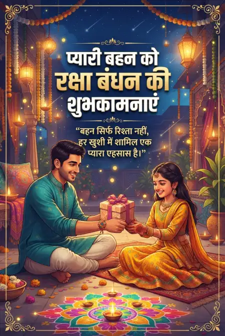 Free Raksha Bandhan Ke Liye Sabse Achhi Shubhkamnaye In Hindi Image Download