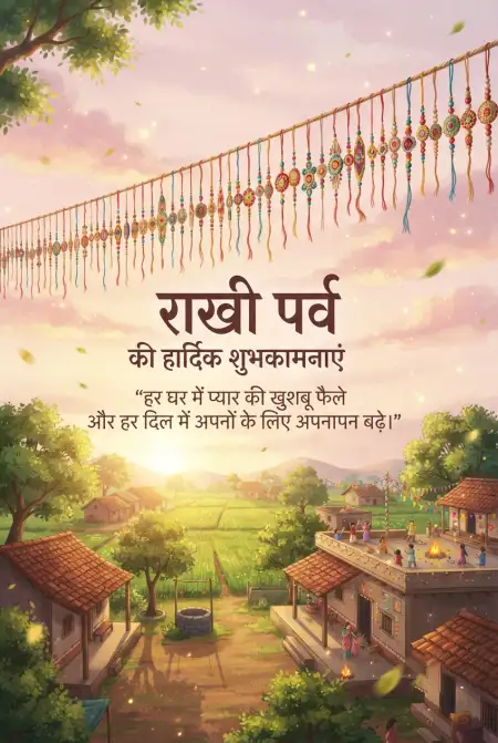 Free Raksha Bandhan Ki Dheron Badhai In Hindi Image Download