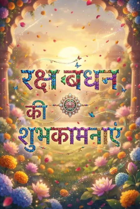 Free Raksha Bandhan Morning Wishes In Hindi Image Download