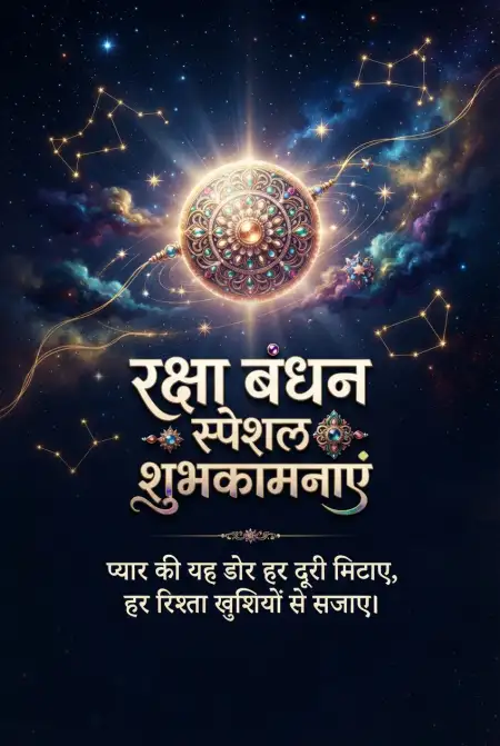 Free Raksha Bandhan Par Shubh Aur Mangalmay Wishes Image Download