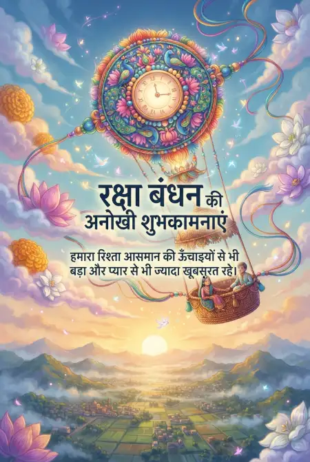 Free Raksha Bandhan Par Sundar Shubhkamna Sandesh Image Download