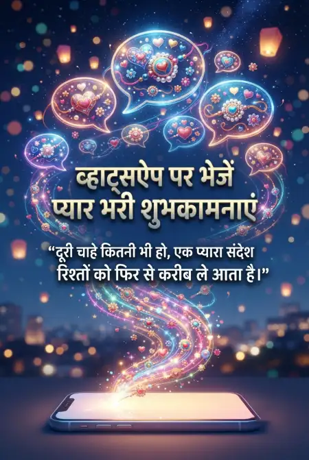 Free Raksha Bandhan Whatsapp Message In Hindi Image Download