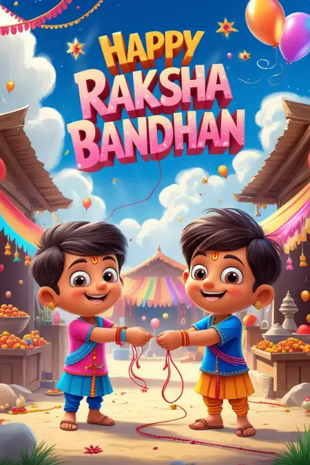 Raksha Bandhan Wishes For Primary School Kids - Free Raksha Bandhan Wishes Download