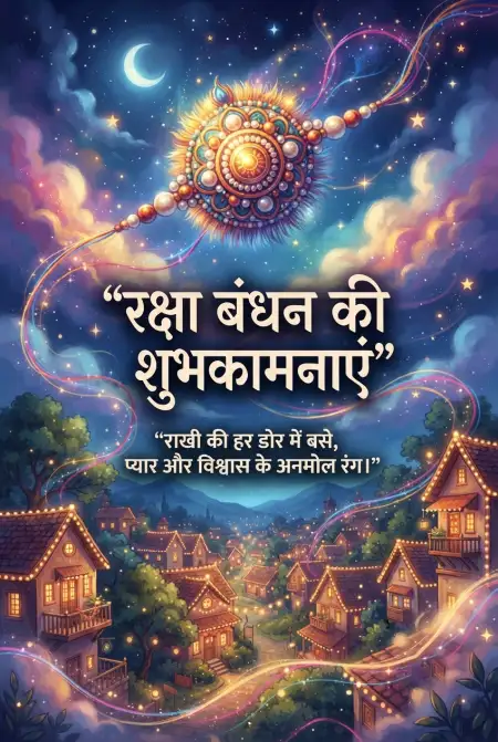 Free Raksha Bandhan Wishes In Hindi With Quotes Image Download