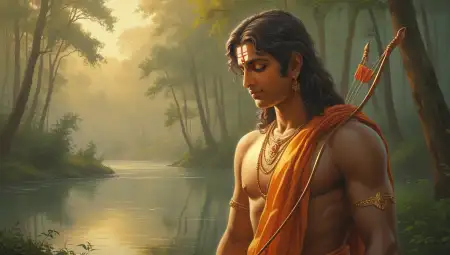 Shri Ram With Bow Arrow Blessing Devotees - Free Arrow Download