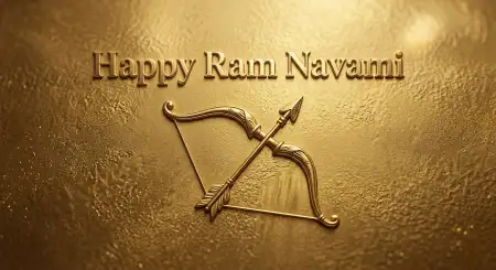 Ram Navami 2026 Wishes With Bow And Arrow Theme - Free Ram Navami Wishes 2026 Download