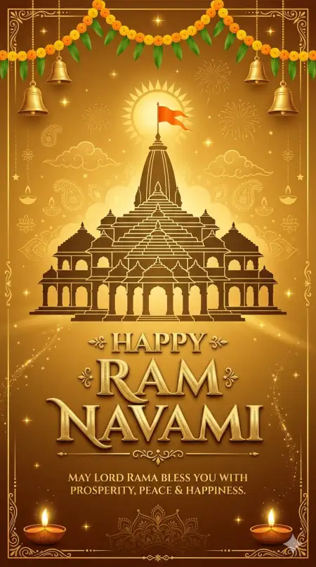 Ram Navami 2026 Wishes With Indian Culture Theme - Free Ram Navami Wishes 2026 Download