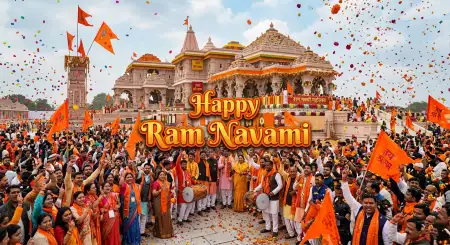 Ram Navami 2026 Wishes With Royal Theme - Free Ram Navami Wishes 2026 Download