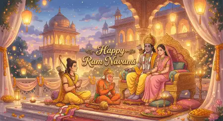 Ram Navami Special Whatsapp Status In Hindi - Free Happy Ram Navami Wishes For Whatsapp Download