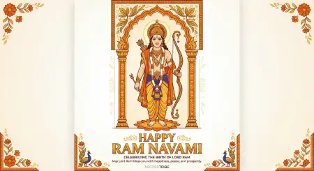 Ram Navami Whatsapp Greeting Png Transparent - Free Happy Ram Navami Wishes For Whatsapp Download