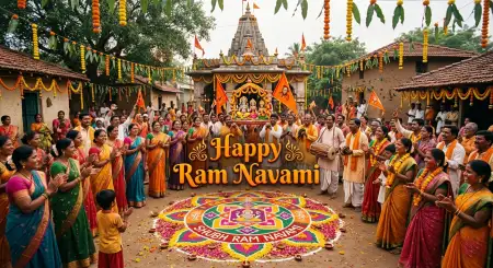Ram Navami Wishes 2026 With Festive Colors - Free Ram Navami Wishes 2026 Download