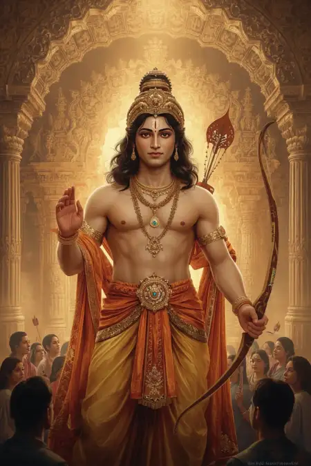 Ramayana Ram With Dhanush Banam Photo - Free Arrow Download