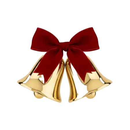 Free Realistic Christmas Bell Png Free PNG Image Download