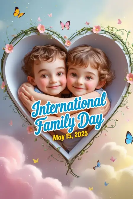 Realistic Family Photo For Facebook Story - Free International Family Day Download