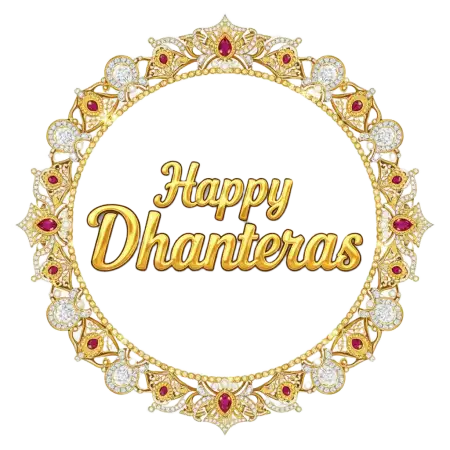 Realistic Happy Dhanteras Png With Bokeh Lights - Free Dhanteras Png Download