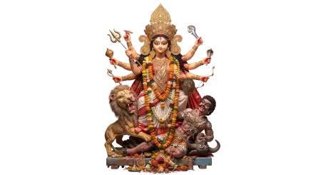 realistic maa durga idol png transparent - Maa Durga Png