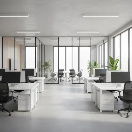 Realistic Office Startup Pitch Deck Background - Free Startup Pitch Deck Background Download