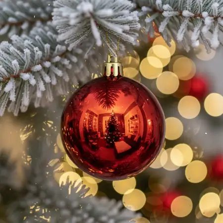 Free Red And Gold Merry Christmas Background Wallpaper Background Download