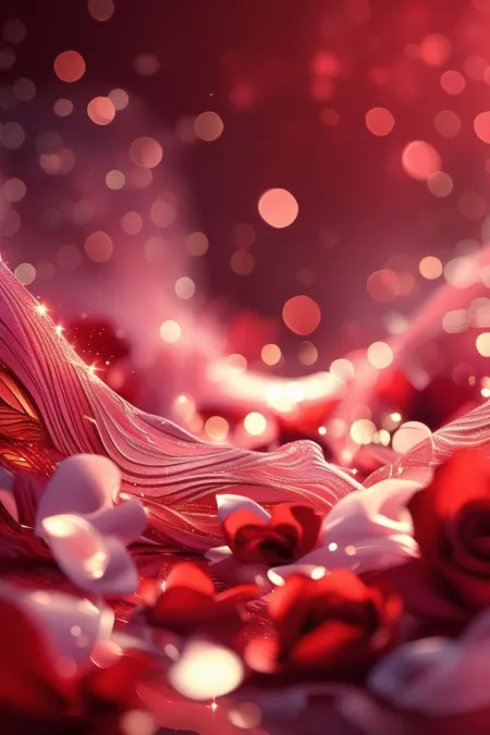 red and pink backgrounds with roses for valentine day