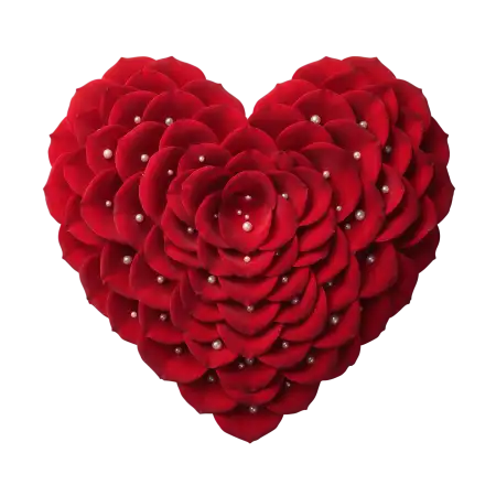 red rose heart png - Heart Png Png