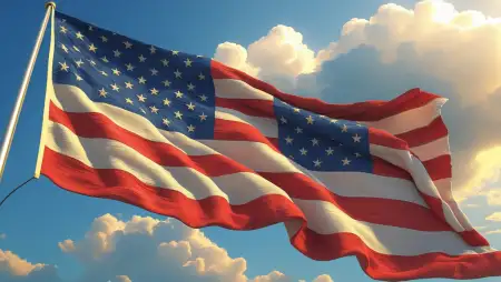Red White Blue American Flag Background - Free Blue White Background Download