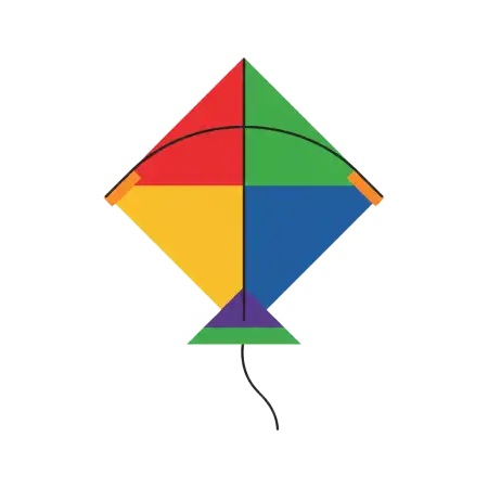 Red Yellow Blue Kite Png - Free Kite Png Download