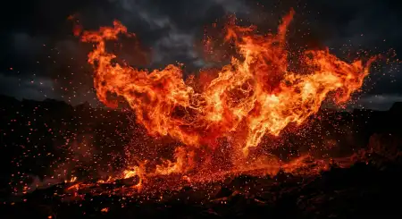 red youtube thumbnail background with fire effect