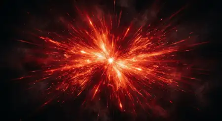 red youtube thumbnail background with particles