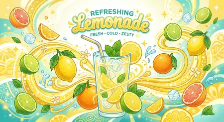Refreshing Lemonade Glass Background - Free Lemon Juice Background Download
