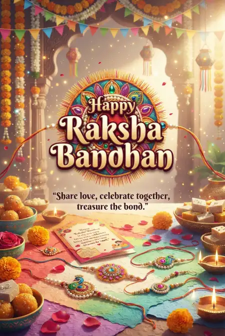 Religious Raksha Bandhan Wishes 2026 - Free Happy Raksha Bandhan Wishes 2026 Download