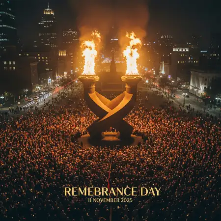 Free Remembrance Day 2025 Red Poppy Vector Png Background Download