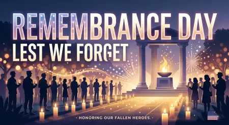 Remembrance Day Usa 2026 Usa Memorial Style Banner - Free Remembrance Day Usa 2026 Download