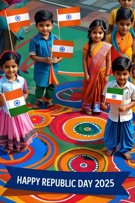 republic day 2025 kids drawing inspiration images