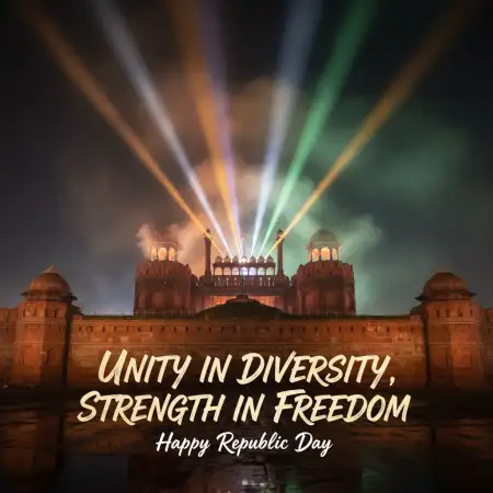 Republic Day Wishes With India Gate Theme 2 - Free Republic Day Wishes Download