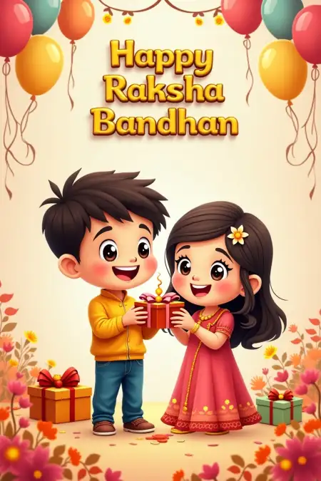 Rhyming Rakhi Poem For Little Children - Free Raksha Bandhan Wishes Download