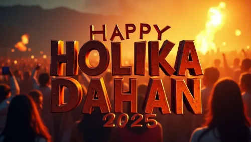 richly detailed happy holika dahan 2025 images with a focus on bonfire symbolism