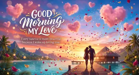 Free Romantic Good Morning Wishes For Girlfriend Image Download