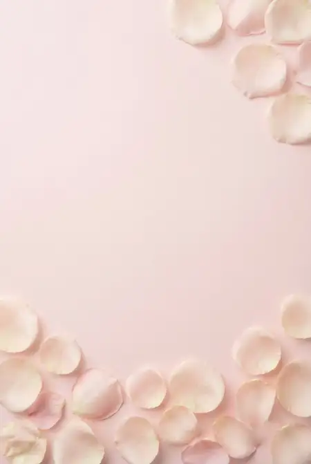 romantic light pink rose petals background for wedding invitation