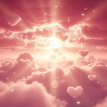Romantic Pink Cloud Valentines Day Background - Free Happy Valentines Day Background Hd Download