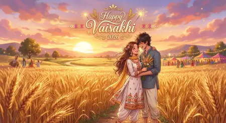 Romantic Vaisakhi 2026 Wishes Messages - Free Happy Vaisakhi 2026 Download