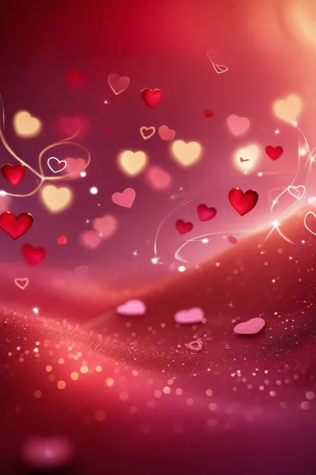 romantic valentine day red and pink backgrounds with bokeh