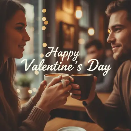 Free Romantic Valentines Day Couple Celebration Background Download