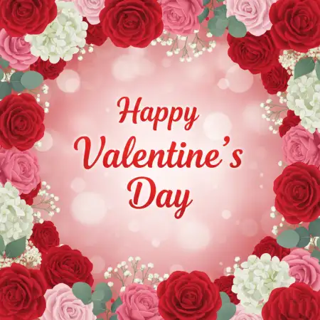 Free Romantic Valentines Day Rose Png Background Download
