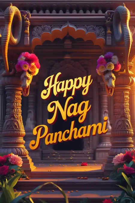 Royal Nag Panchami Invitation Card - Free Card Download