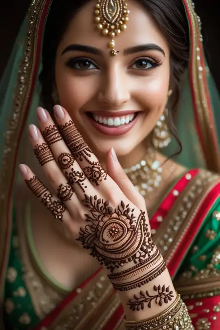 Royal Teej Mehndi Design Image - Free Teej Mehndi Design Download